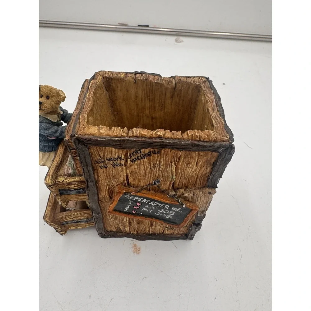 Boyds Bears - Ms. Griz -‎ Pencils and Pens and Rulers Holder - Figurine - #4103